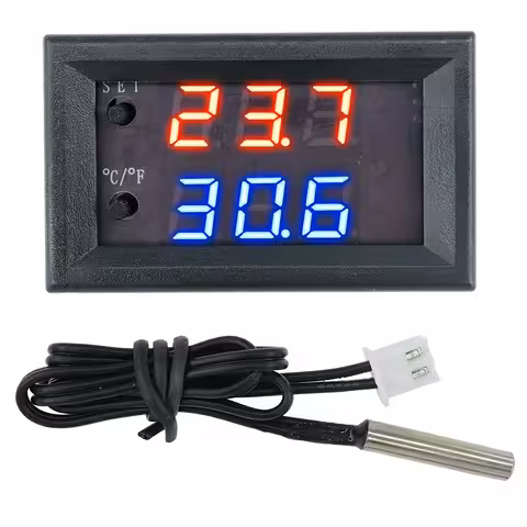 Digitalni termostat sa sondom i relejom 12V – kontrola temperature inkubator, jaja, klijač, akvarij