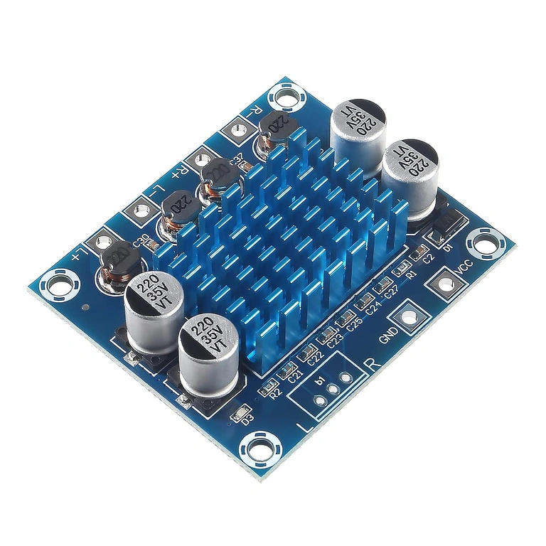 Detalj hladnjaka za disipaciju topline pojačala XH-A232