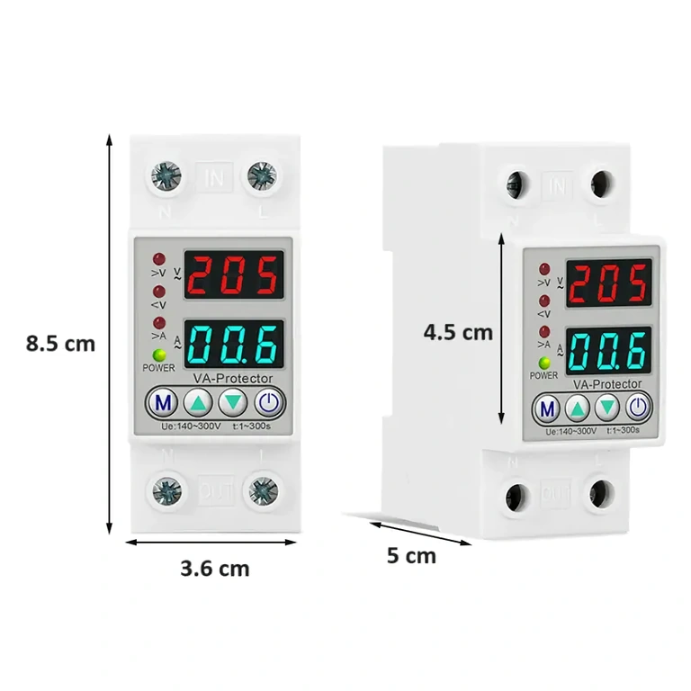 Monofazni električni zaštitni relej 220V Relej zaštite od prenapona i preopterećenja za napon 220V