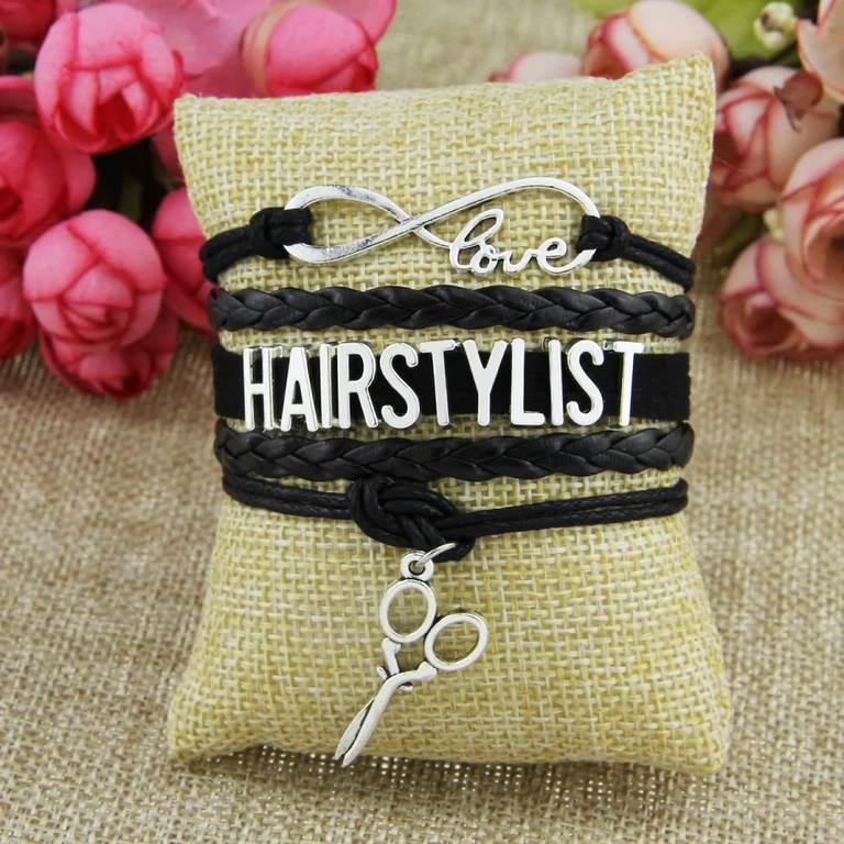 Dekorativna narukvica s frizerskim alatima