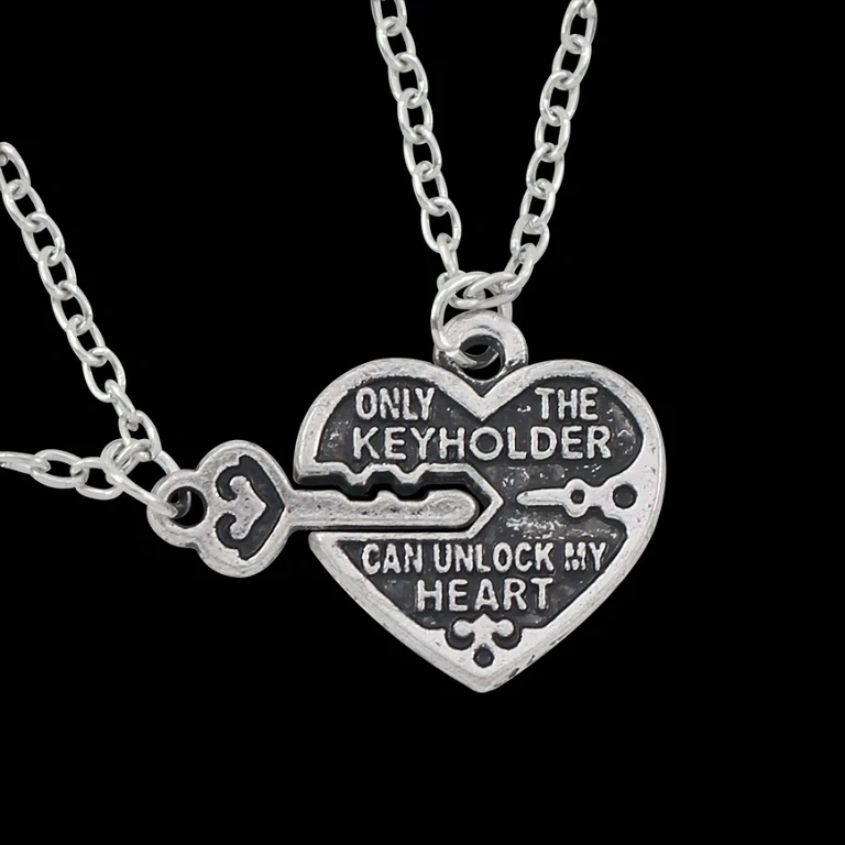 Prijateljska ogrlica s ključem i srcem za najbolje prijatelje