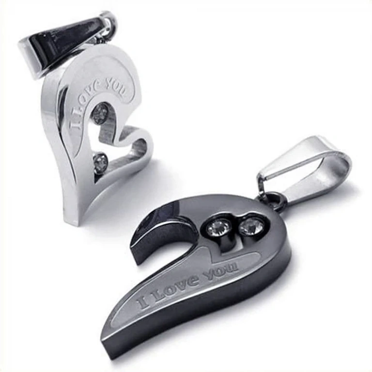 Dva privjeska srca za zaljubljene parove