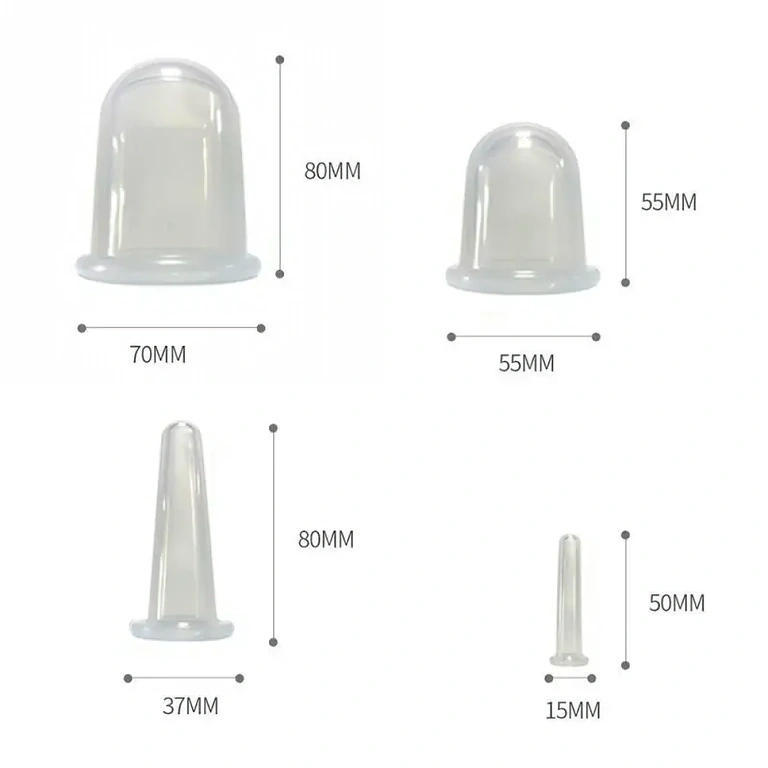 4 silikonske ventuze različitih veličina za svestranu upotrebu