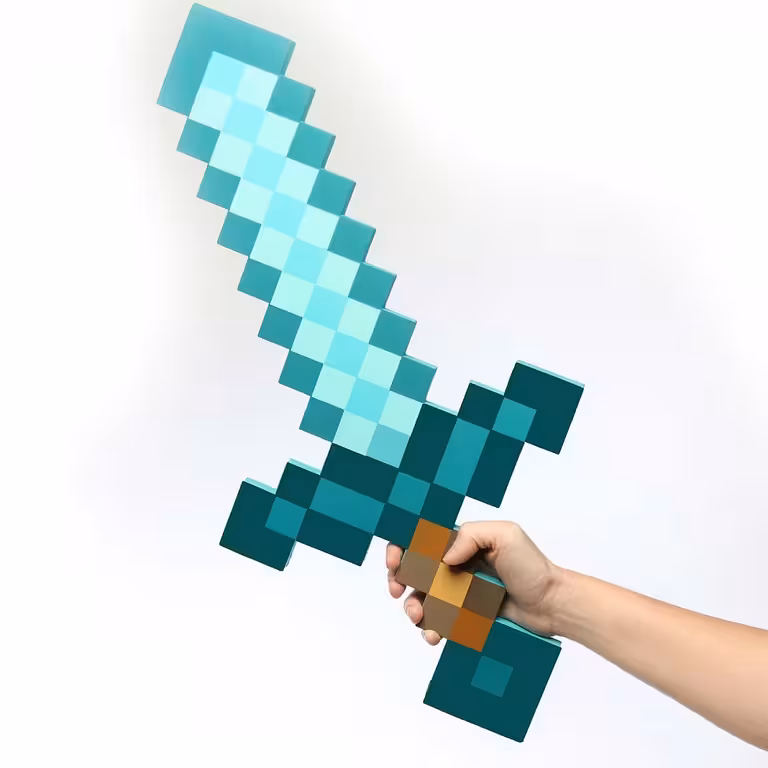 Minecraft dijamantni mač – igračka od EVA pjene, lagana, idealna za djecu i cosplay