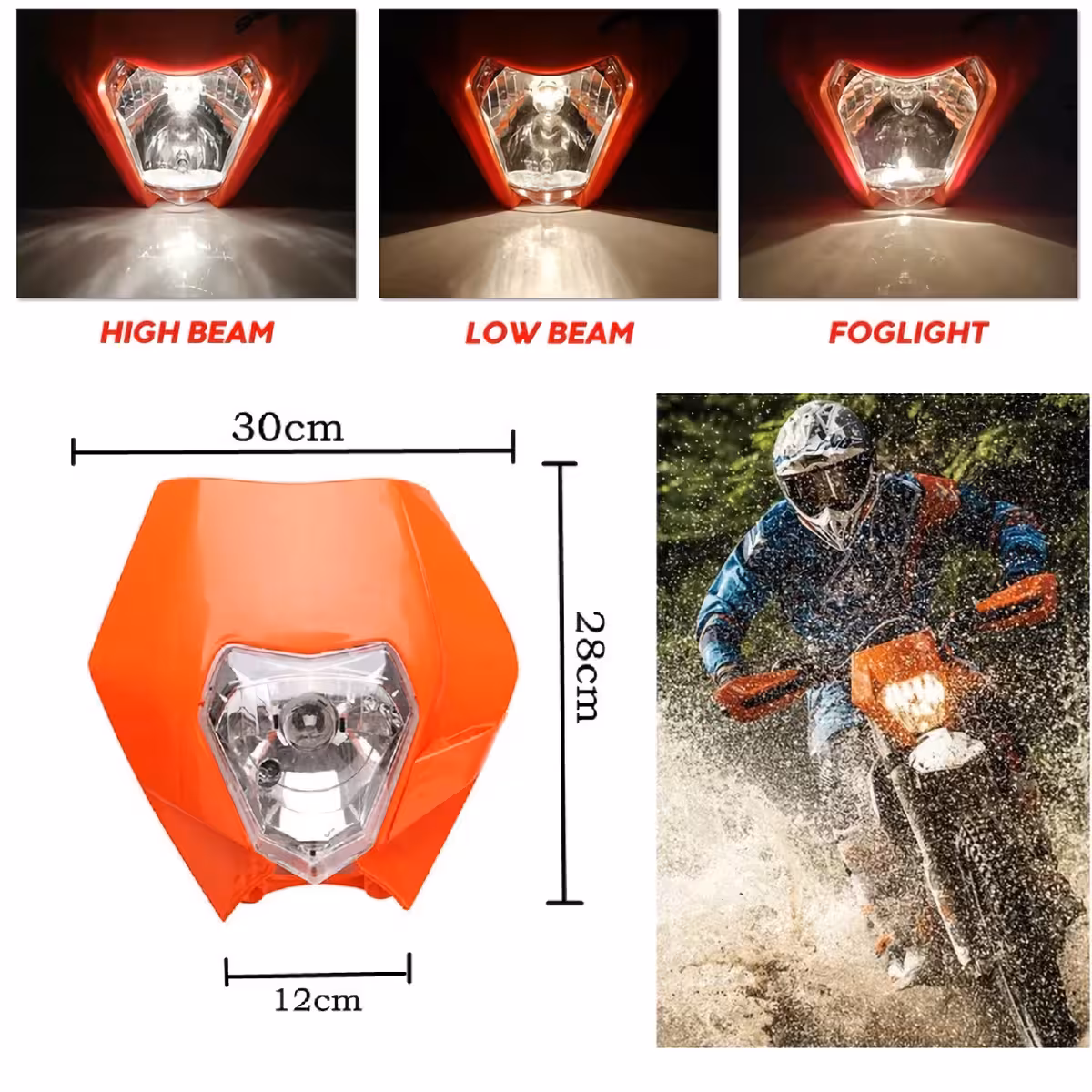 Univerzalni prednji dodatak KTM s farom za Naked motocikle