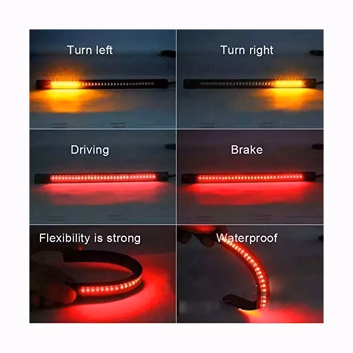 Kombinirano svjetlo kočnice i signalizacije na fleksibilnoj traci