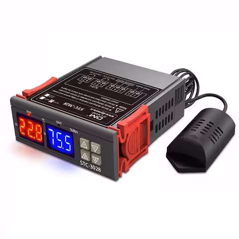 Digitalni kontroler termostat higrostat STC-3028 220V sa senzorom vlage