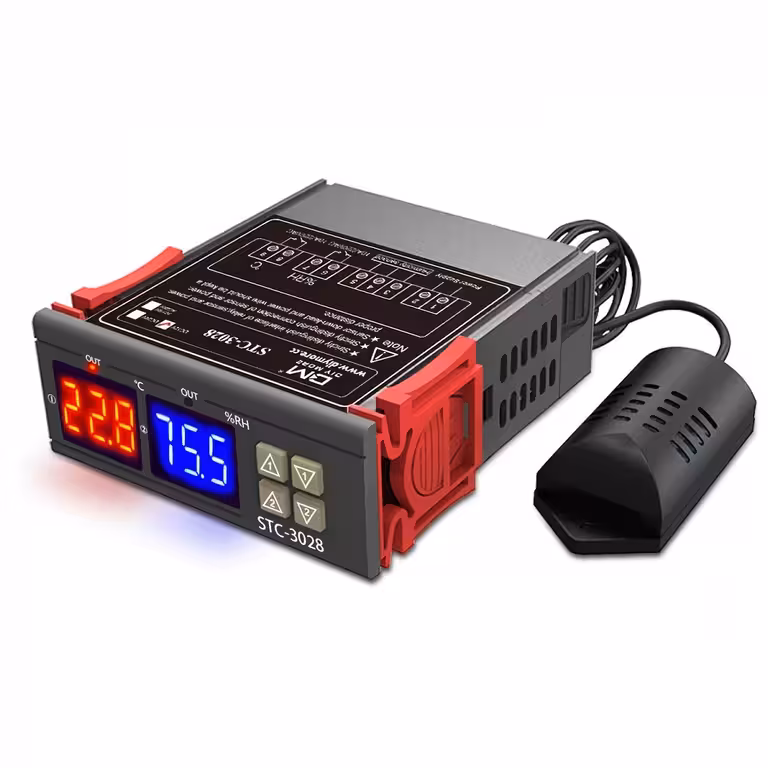Digitalni kontroler termostat higrostat STC-3028 220V sa senzorom vlage