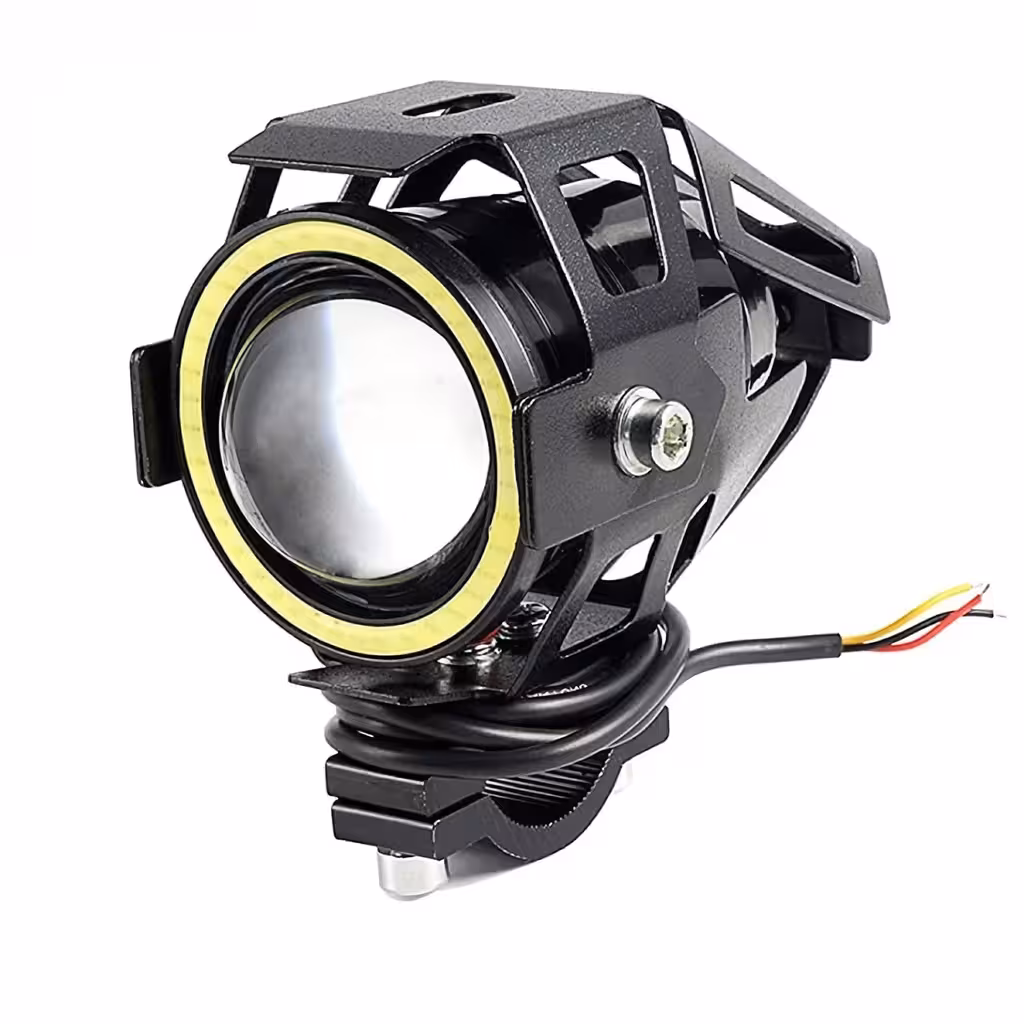 LED moto projektor U7 Angel Eyes – univerzalni far 12–85V za motocikl, ATV, električni romobil
