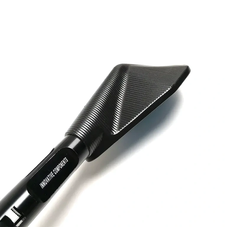 Crni sportski retrovizori za upravljač, aluminij s panoramskim staklom