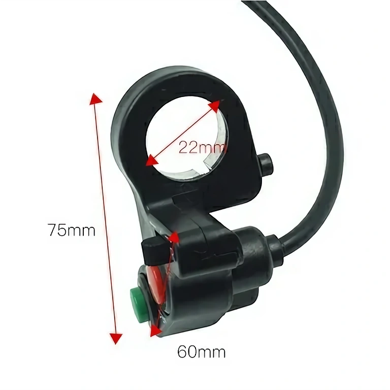 Električni prekidač za aktivaciju svjetla i sirene motocikla