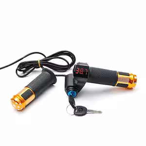 Ručica gasa s kontaktom i ključem za električne bicikle i skutere – voltmetar pokazivač baterije 12V-72V