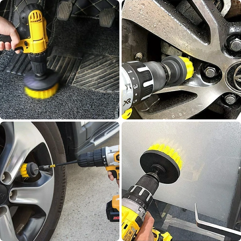 Set četki za pranje kotača, poklopaca i teško dostupnih kutova