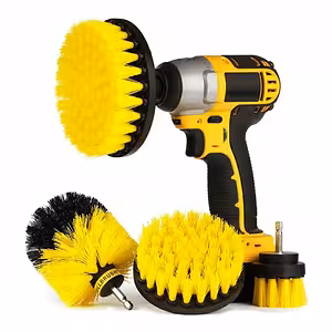 Set 3 rotirajuće najlonske četke za bušilicu – čišćenje tapeciranog namještaja, tepiha, staza i plastike