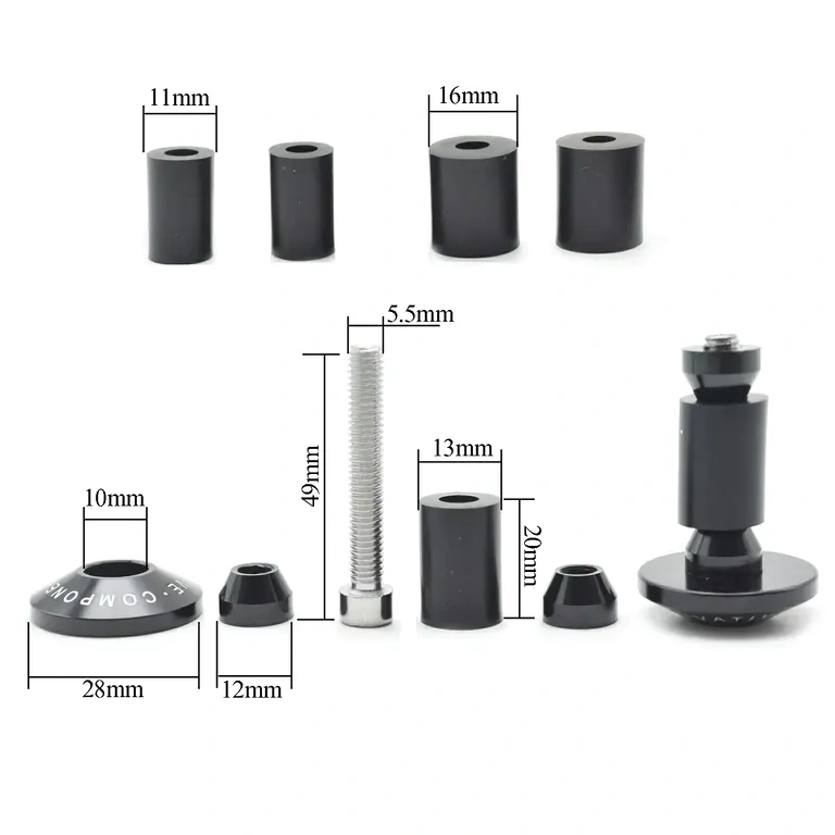 Krajevi upravljača s 3 veličine brtvila za precizno pričvršćivanje