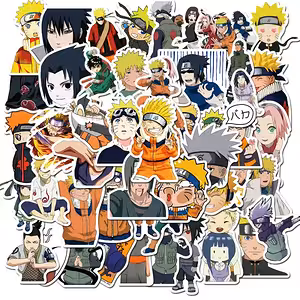 Anime Naruto Shippuden naljepnice – set 50 otpornih PVC stickera za laptop, bicikl, skateboard i konzole