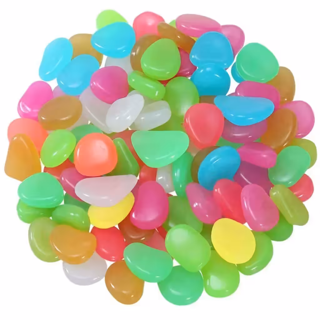 Svjetleće fosforescentne dekorativne kamenčiće za vrt, akvarij i ambijent – Svjetleći fosforescentni kamenčići