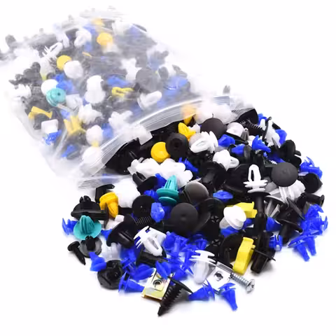 Set 500 univerzalnih auto kopči i spojnica – plastika i metal