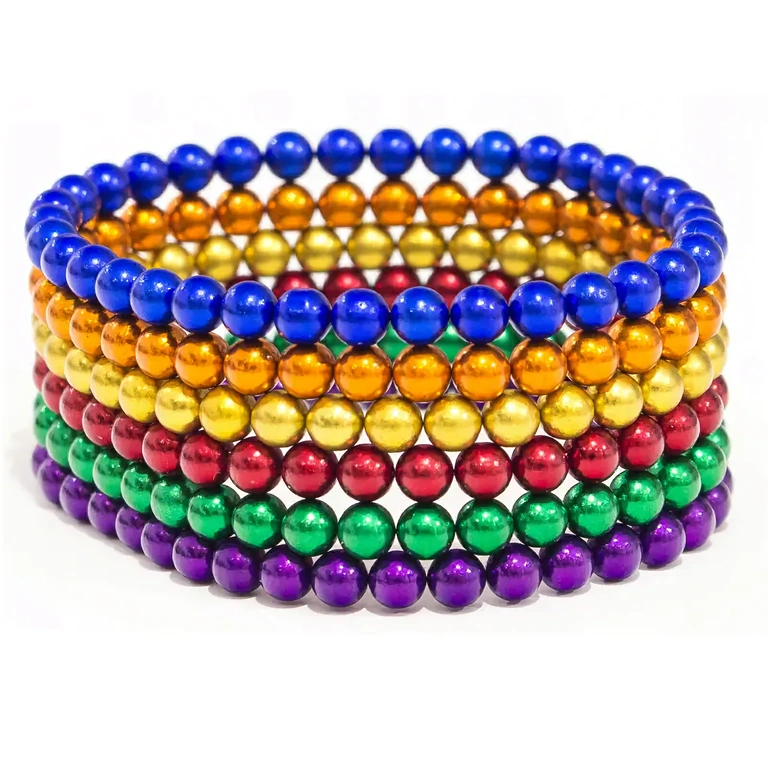 Magnetni kocka tipa dugine boje od 216 neodimskih kuglica