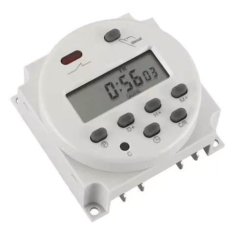 Digitalni vremenski programabilni relej 12V – elektronički timer s ekranom i 8 programa ON/OFF