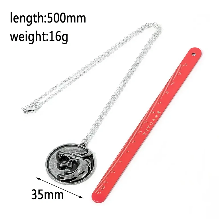 Witcher tematski poklon set, privjesci glava vuka, vrhunska kvaliteta