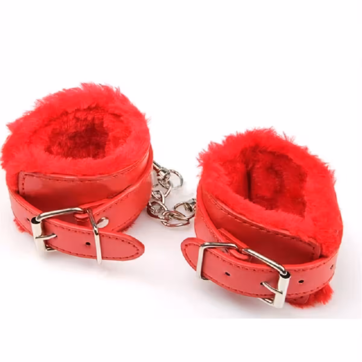 Eko kožne lisice s punjenjem, za intimne eksperimente