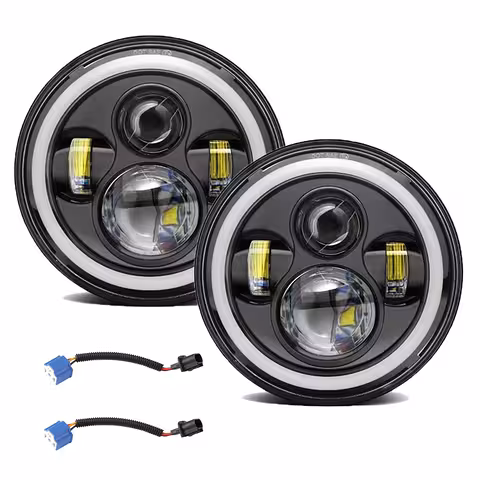 Okruglo LED svjetlo 7 inča za Jeep Wrangler, Suzuki Samurai, Nissan Patrol – Snažna auto i moto rasvjeta