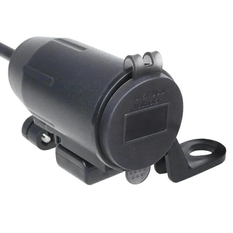 Motociklistički punjač s nosačem za montažu na retrovizor