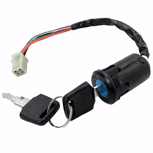 Kontakt brava s ključem 4 žice univerzalna ATV, kineski skuter, moto 50cc – 250cc (Kompatibilno 70cc, 90cc, 107cc, 110cc, 125cc, 200cc)