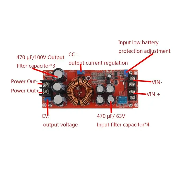 Podesivi DC-DC konverter 12-80V Podesivi DC-DC konverter 12-80V, idealan za DIY i industrijske projekte