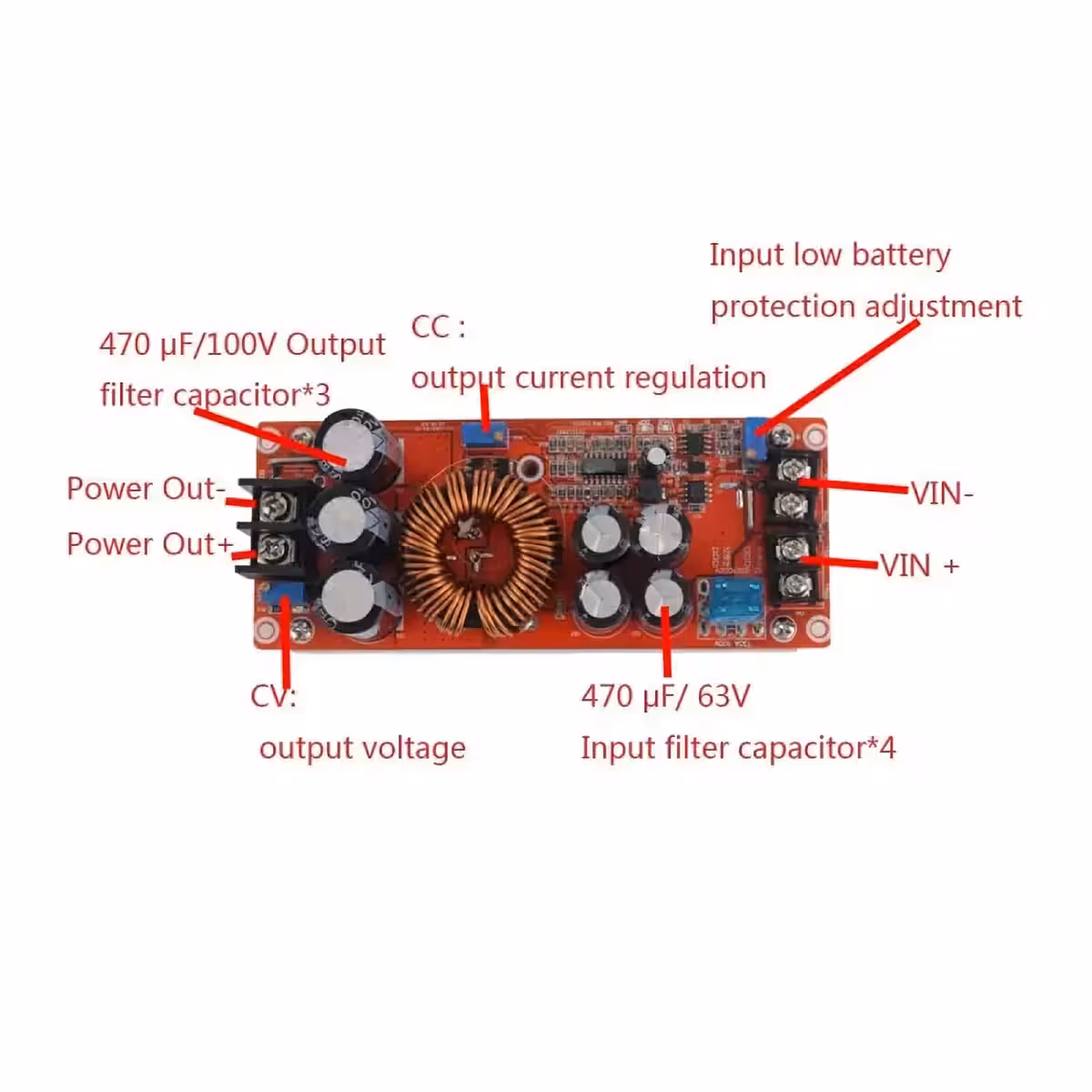Podesivi DC-DC konverter 12-80V, idealan za DIY i industrijske projekte