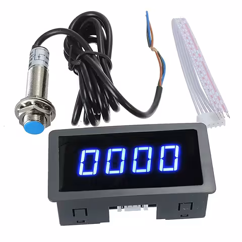 Digitalni tahometar sa Hall senzorom za traktor, tokarilicu, kombajn – 12V/24V, LED RPM