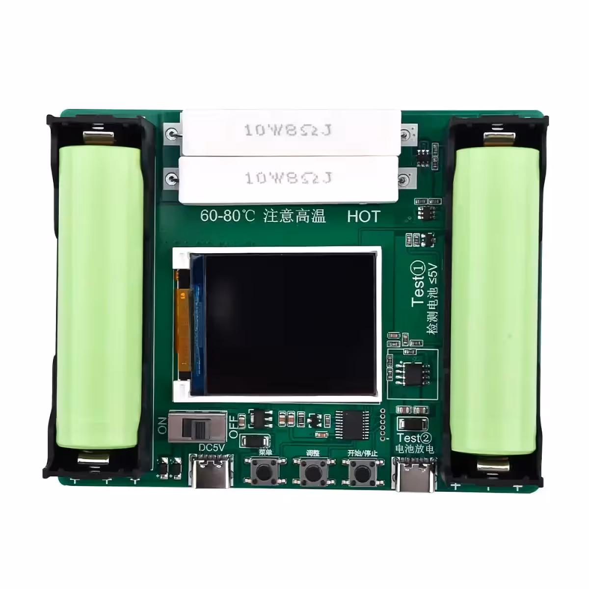 Tester funkcija punjenja i pražnjenja za 18650