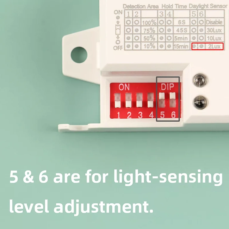 Prekidač za prag svjetla od 2 do 2000 lux za sumrak senzor