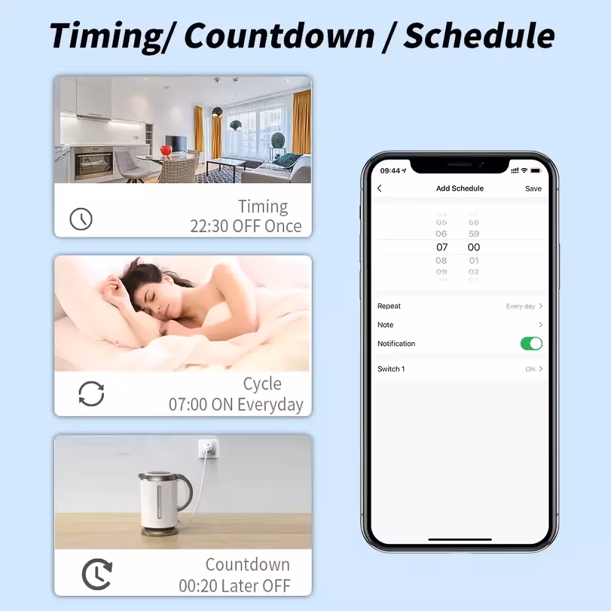 Pametna utičnica s programiranjem za automatsku kontrolu