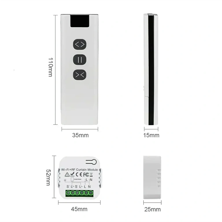 Sve komponente seta: kontroler, daljinski i nosač daljinskog