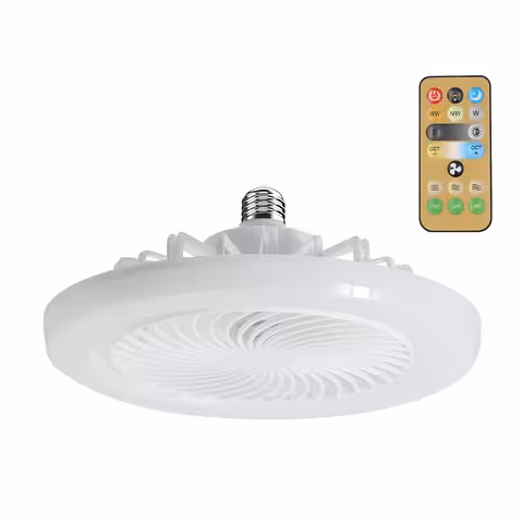 Stropni ventilator bijeli s daljinskim upravljačem i dimabilnim LED svjetlom – Za interijer i terasu