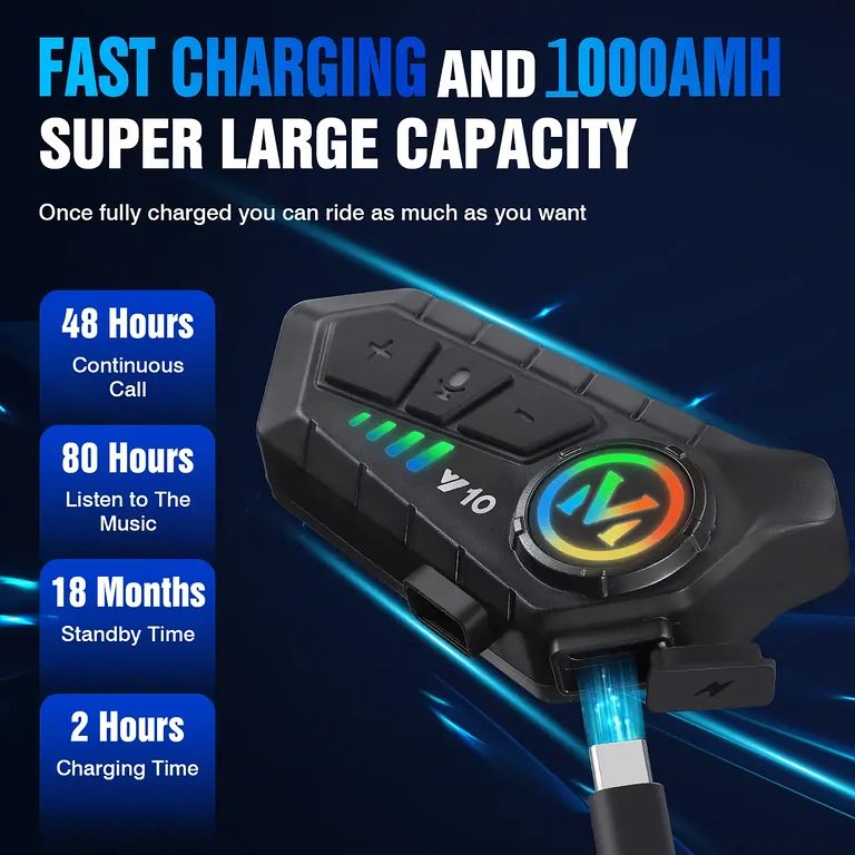 Moto interkom s dugim trajanjem baterije Moto interkom sustav s autonomijom do 32 sati