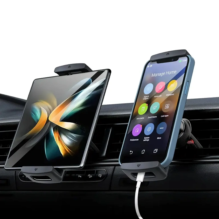 Podesivi auto nosač za tablete 7–12 inch, montaža na ventilacijsku rešetku