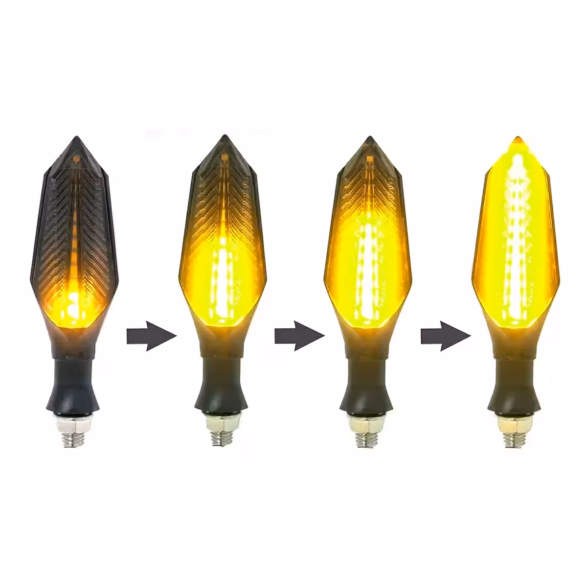 Dinamični narančasti pokazivači smjera za električni skuter