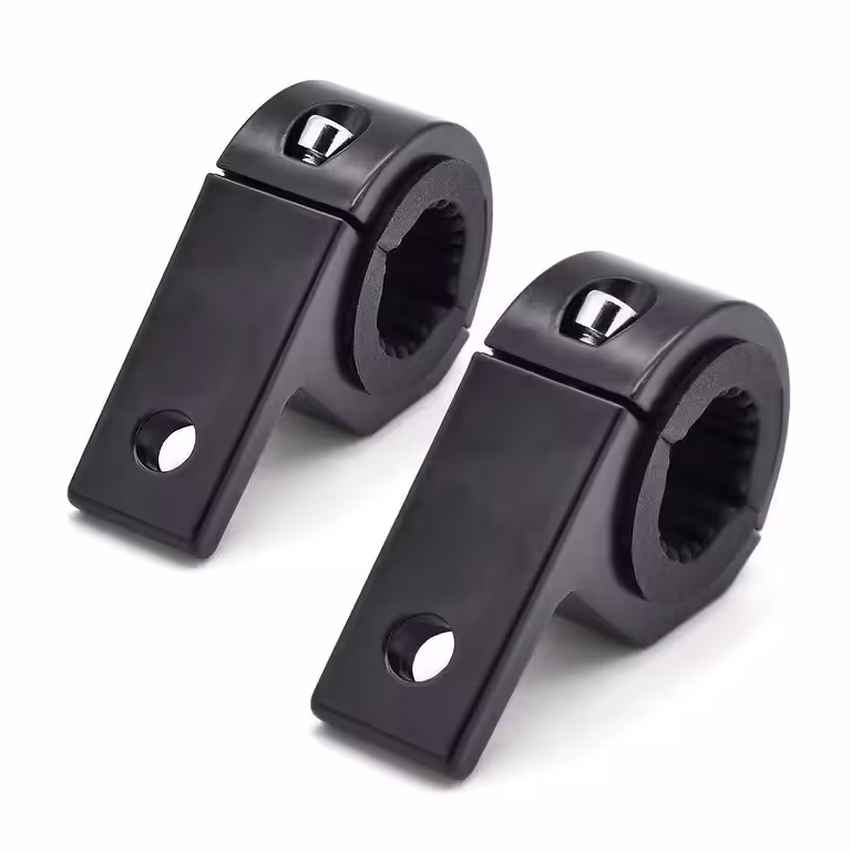 Set 2 univerzalna aluminijska držača 22-32mm za dodatke – Reflektore, kamere, ogledala za romobil, bicikl, moto, ATV