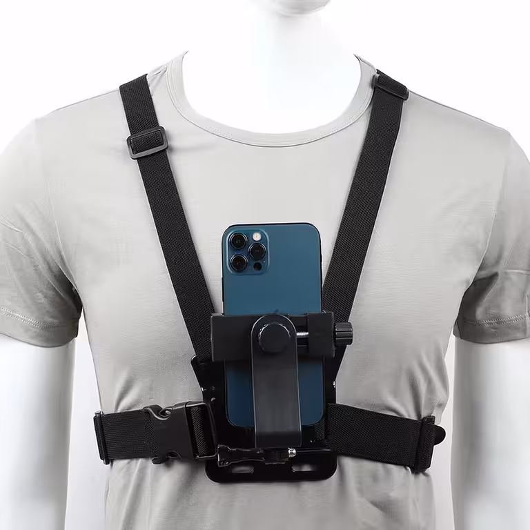 Prsni nosač za telefon i GoPro kameru – podesivi chest mount sustav pričvršćivanja