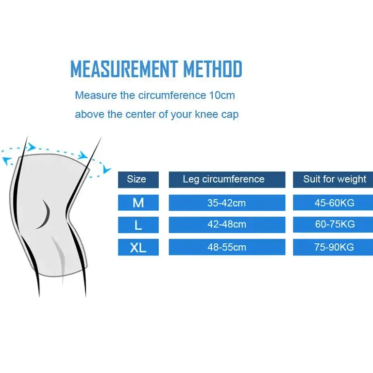 Koljeni štitnik dostupan u veličinama M, L i XL, prikladan za različite obime
