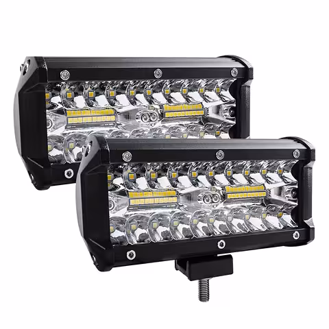 Set 2 LED BAR auto reflektora 240W – 24000LM, 12V/24V za traktor, kamion, ATV, offroad