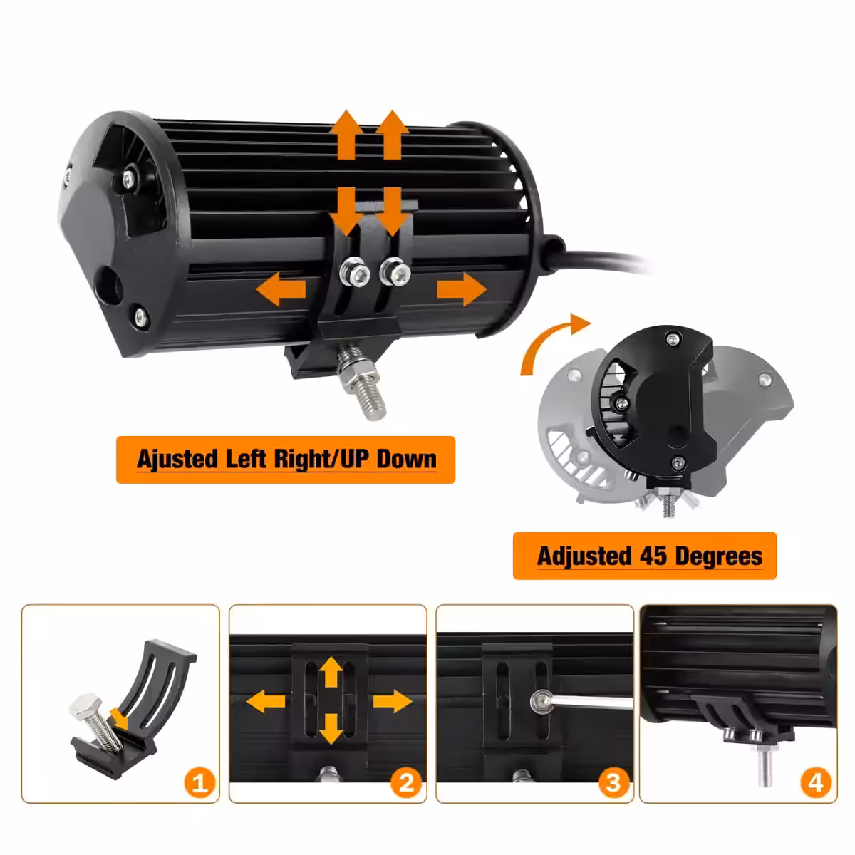 Set dva LED BAR-a s čvrstim nosačem, namijenjeni off‑road vozilima