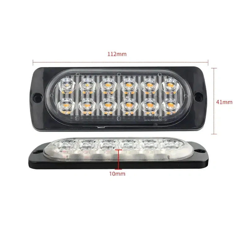 Vodootporni i otporni na prašinu žuti auto stroboskop, prikladan za sve vremenske uvjete