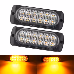 Auto žuta LED stroboskopska svjetla 12V–24V – profesionalni bljeskalice za masku, branik, kamion, auto