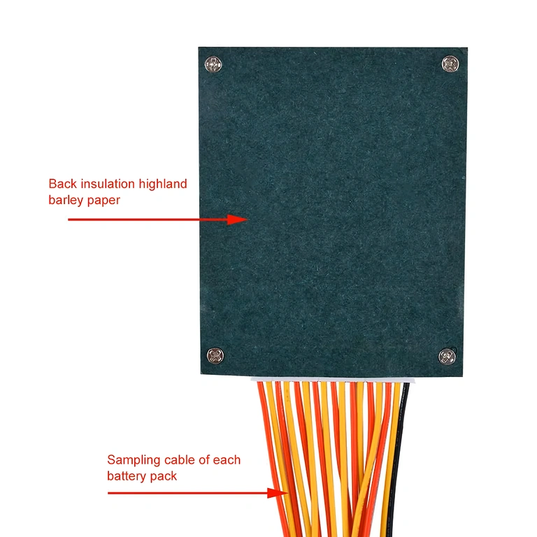 Slika stražnje strane BMS ploče 16S 60V 40A