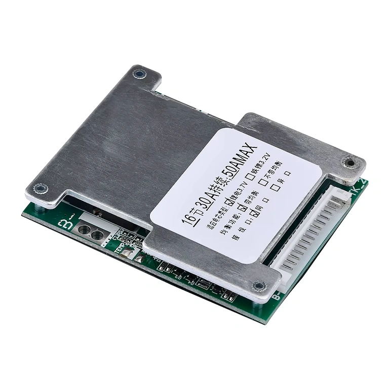 Detaljna slika elektroničke ploče BMS modula 16S 60V 40A, makro prikaz