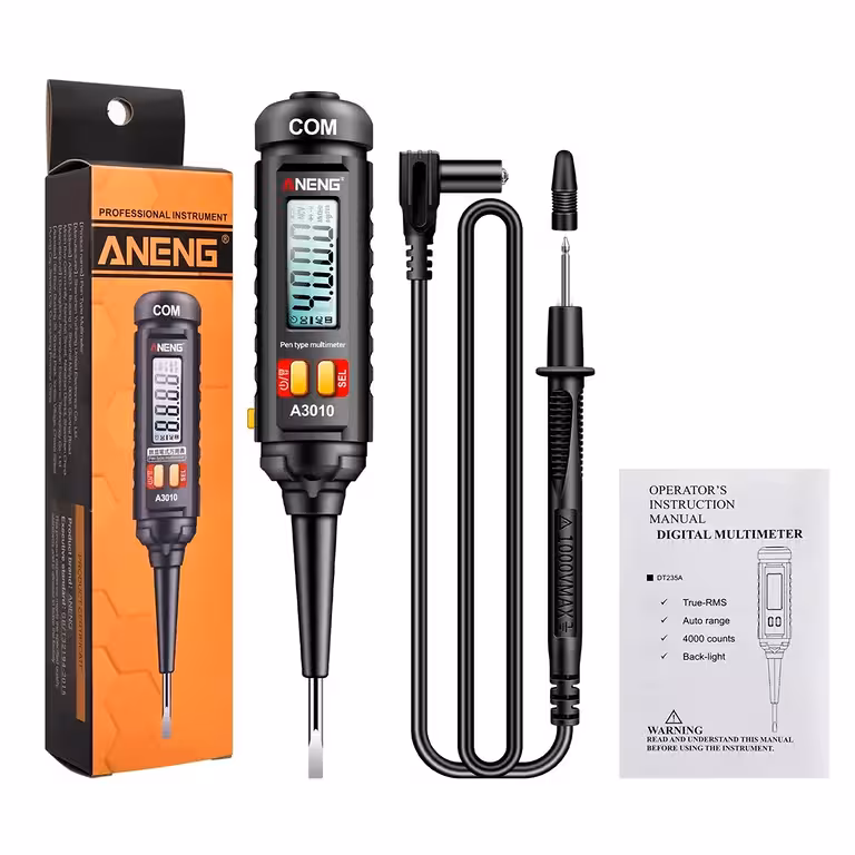 Digitalni tester napona 12V 24V 220V – automatski multimetar olovka s profesionalnim zaslonom i NCV